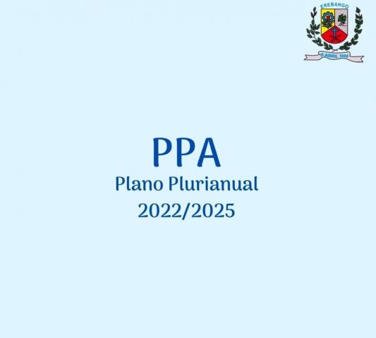Apresentação do Plano Plurianual será na segunda-feira
